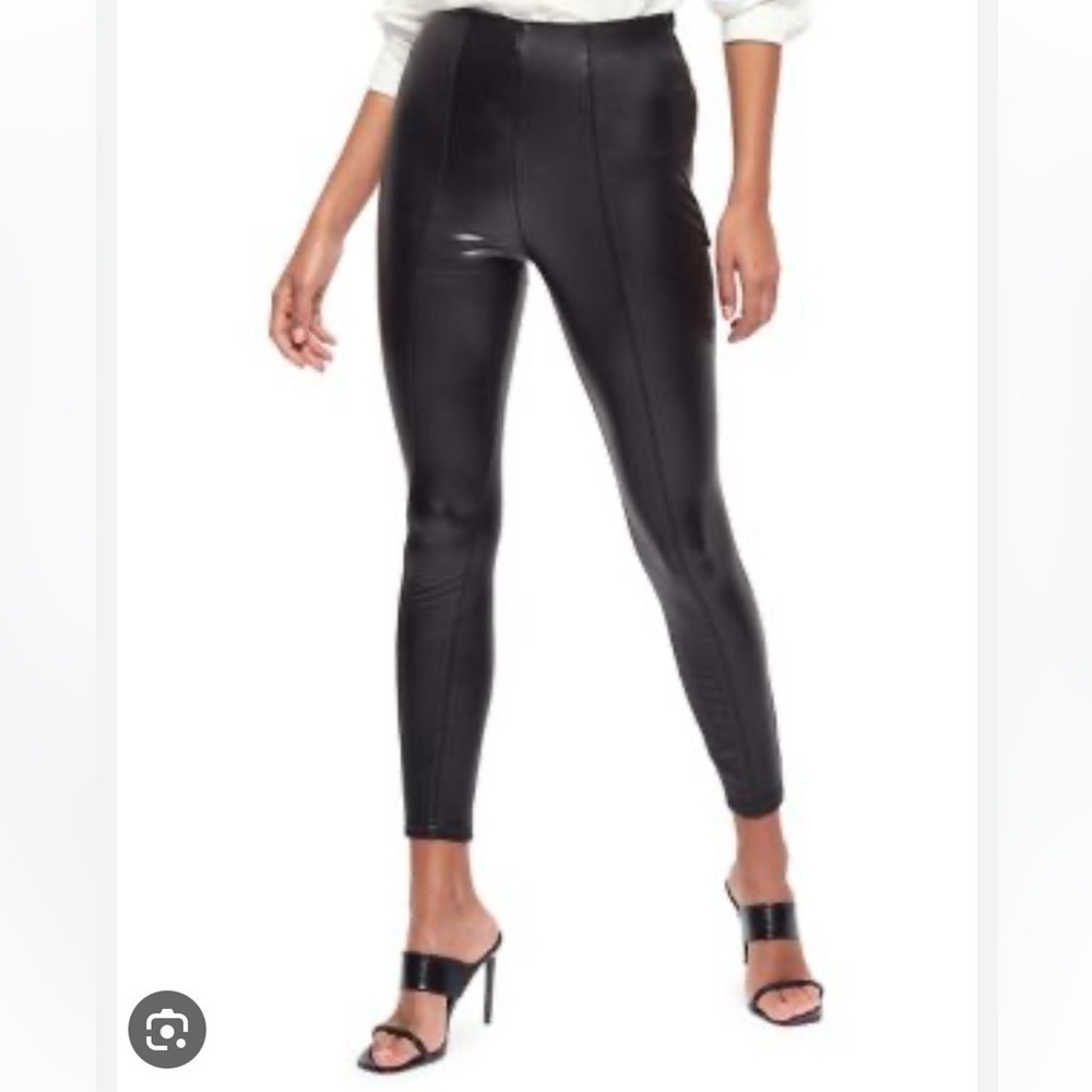 Faux leather Lipsy skinny high rise woman legging size 4